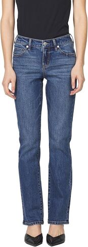 DEAR JOHN Playback Straight Leg Jeans Women ’s Low Rise Full Inseam Clean Hem Classic Silhouette Denim in Kuwait