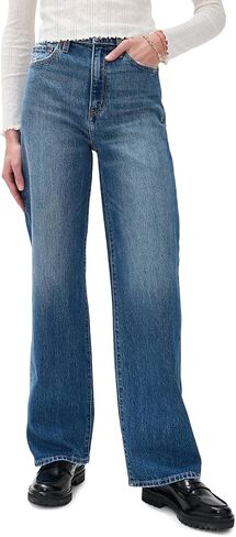 DAZE Women's City Straight High Rise Straight Jeans in Kuwait