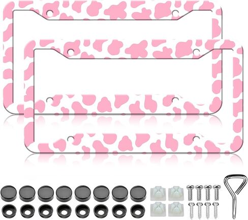 Mountains License Plate Frames - 2 Pack Mountain Raised License Plate Frame Holder Covers, Aluminum Metal Rust-Proof Waterproof Car Tag Frame for Standard US Canada 12x6 Inch in Saudi Arabia