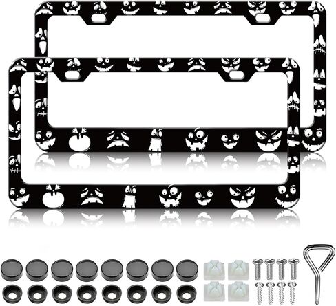 Mountains License Plate Frames - 2 Pack Mountain Raised License Plate Frame Holder Covers, Aluminum Metal Rust-Proof Waterproof Car Tag Frame for Standard US Canada 12x6 Inch in Saudi Arabia