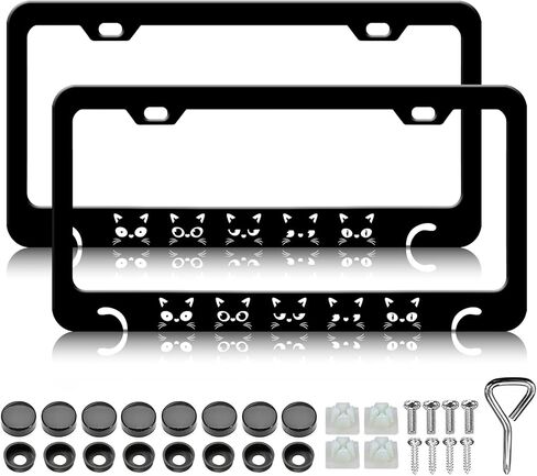 Mountains License Plate Frames - 2 Pack Mountain Raised License Plate Frame Holder Covers, Aluminum Metal Rust-Proof Waterproof Car Tag Frame for Standard US Canada 12x6 Inch in Saudi Arabia