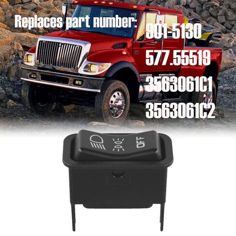 Heavy Duty Headlight Control Switch 901-5130 Fits for 2007-2017 International CXT Lonestar MXT ProStar IC Corporation 1300 FBC CE Commercial Integrated School Bus in Saudi Arabia