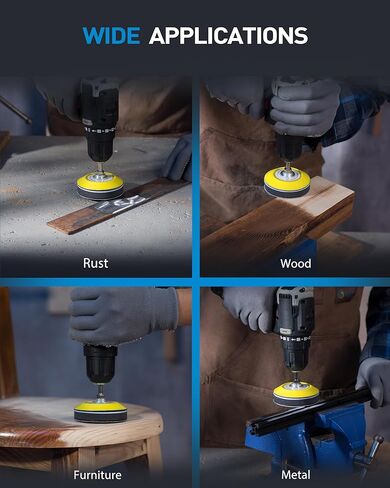 S SATC 143 PCS Headlight Restoration Kit, 3 Inch Hook and Loop Sanding Disc kit Drill Polisher Attachment, 60-10000 Grit Polishing Buffing Pads for Car Sanding, Waxing, Buffing, Scouring, Cleaning in Kuwait