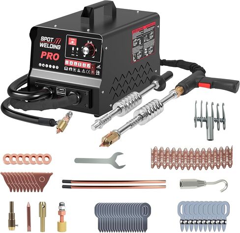 ماكينة لحام دنت بولير، 110 فولت 3500 وات، ماكينة لحام البقع، 3.5 كيلو وات، 6 أوضاع لحام، طقم إصلاح دنت السيارة، ماكينة لحام دنت السيارة والشاحنات والدراجات النارية in Kuwait