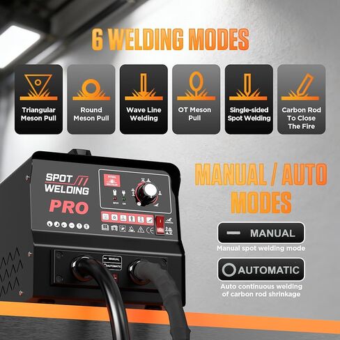 ماكينة لحام دنت بولير، 110 فولت 3500 وات، ماكينة لحام البقع، 3.5 كيلو وات، 6 أوضاع لحام، طقم إصلاح دنت السيارة، ماكينة لحام دنت السيارة والشاحنات والدراجات النارية in Kuwait