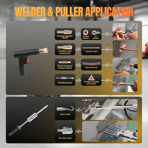 ماكينة لحام دنت بولير، 110 فولت 3500 وات، ماكينة لحام البقع، 3.5 كيلو وات، 6 أوضاع لحام، طقم إصلاح دنت السيارة، ماكينة لحام دنت السيارة والشاحنات والدراجات النارية in Kuwait