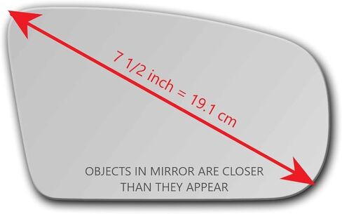 New Replacement Mirror Glass with Full Size Adhesive for Chevrolet Malibu Classic Oldsmobile Cutlass Passenger Side View Right RH in Saudi Arabia