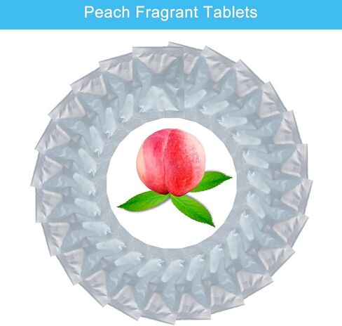 Car Air Freshener Replacement Pad Refill Scented Solid Replacement Car Vent Clip Freshener Peach Flavor Individually Wrapped 30 pcs in Kuwait