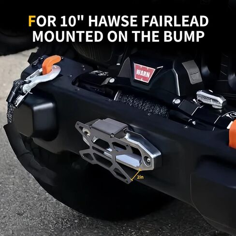 Flip-Up Front License Plate Frame Bracket Holder for 10" Hawse Fairlead, License Plate Flipper Mount Compatible with Jeep Wrangler Off-Road Pickup Truck Car RV Bumper Winch in Saudi Arabia