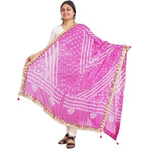 IGH Chiffon Leheriya Dupatta–Lightweight & Traditional Rajasthani Design, Weddings & Party Gift, Return Gift 1 Pcs in Kuwait