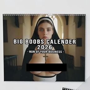 Big Boobs Calender 2026 - Sexy Women Calendars, Calendar 2026 Funny BIG BOOBS Wall Calendar 12 Monthly Planner Office and Home Decor Wall Art Gag Gift in Saudi Arabia