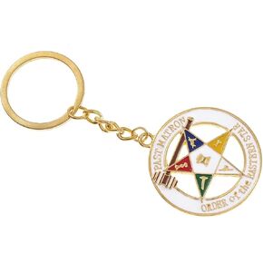 Metal Enamel Mason Organization Order Of The Eastern Star OES Keychains Society Member Jewelry Gifts in Kuwait