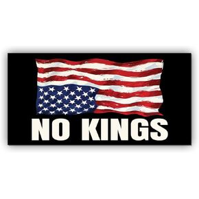 Magnetic America is in Distress Sticker No Kings Upside Down American US Flag Magnet Black, Indoor and Outdoor Use, for Bumper, Refrigerator, Cruise Door, Car, Truck 7.5x3.75in in Saudi Arabia