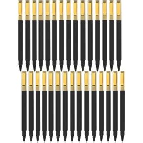 Aozora Aesthetic Pens Ballpoint Super Smooth Writing Pens Bulk 30 pack Medium Point 1.0mm No Bleed Pen with Gold Clip Blue Ink in Kuwait