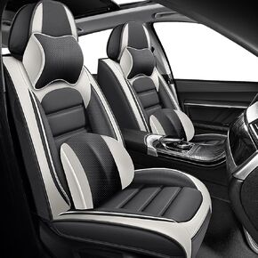 Fit for Mazda 3 Seat Covers 2006-2026, Waterproof Stain-Resistant Premium Leather Seat Cover, Full Coverage Seat Protectors Easy to Install and Clean(Luxury 5 Seats/Black) in Kuwait