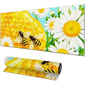 Mouse Pad Gaming Mousepad 31.5 x 11.8 Inch Large Keyboard Desktop Mat XL Mouse Pad for Home and Office Desk Accessories with Botanical Meadow Butterfly Artwork Diatomite in Kuwait