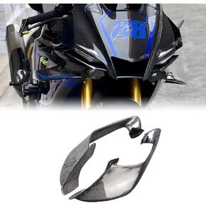 سبويلر ثابت لـ Yamaha R1 R6 2021 2022 2023 2024، هدية دراجة نارية لـ R1، بلاستيك ABS متين سهل التركيب لـ Yamaha R1 R6 Winglet (طلاء كربون لامع) in Kuwait