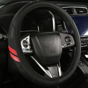 Leather Steering Wheel Cover Compatible with Challenger Charger Avenger Ram Universal Size in Kuwait