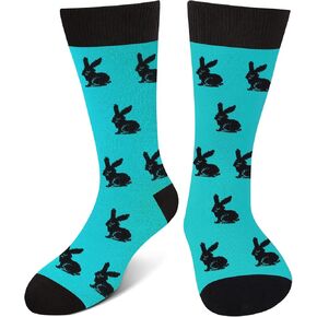 Happy Easter Eggs Bunny Socks for Men Women Teen Boys Kids- Easter Gifts Funny Novelty Crazy Silly Cool Fun Socks in Kuwait