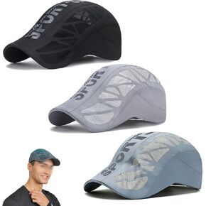 Breathable Sport Cap, Mesh Baseball Cap for Men, Cricket Hats for Men, Quick Dry Mesh Stead Hat, Adjustable Strap in Kuwait