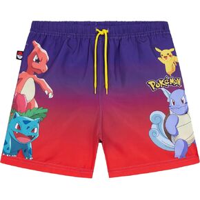 Minecraft | Pokemon | Fortnite Boys Swim Trunks, Shorts with Mesh, UPF 50 Swimsuit, Beach Pool Bathing Suit, 5–16Y in Kuwait