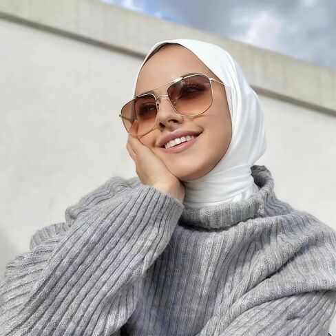 Instant Scarf For Women,Muslim Flexible Turban with Buttons Ready to Wear Easy,Chic Sport Jersey Hijab Head Scarf in Saudi Arabia