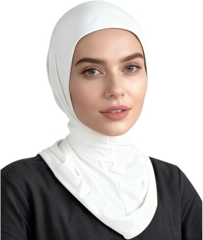 Instant Scarf For Women,Muslim Flexible Turban with Buttons Ready to Wear Easy,Chic Sport Jersey Hijab Head Scarf in Saudi Arabia
