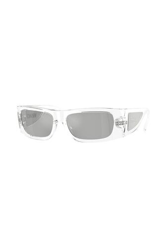 Versace Sunglasses VE 4482 148/8V Crystal Clear Mirror Silver in Saudi Arabia