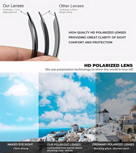 Polarized Sunglasses for Men, Sunglasses Mens Polarized for Driving, Fishing, Golf, 2PACKS in Saudi Arabia