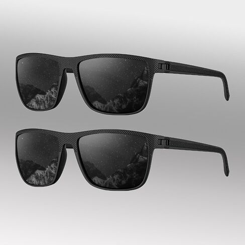 Polarized Sunglasses for Men, Sunglasses Mens Polarized for Driving, Fishing, Golf, 2PACKS in Saudi Arabia