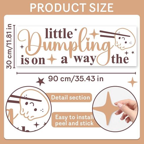 زلابية صغيرة على الطريق ملصق زلابية صغيرة استحمام الطفل الجنس تكشف زخارف الحفلات الطعام الصيني لوازم ديكور استحمام الطفل in Kuwait