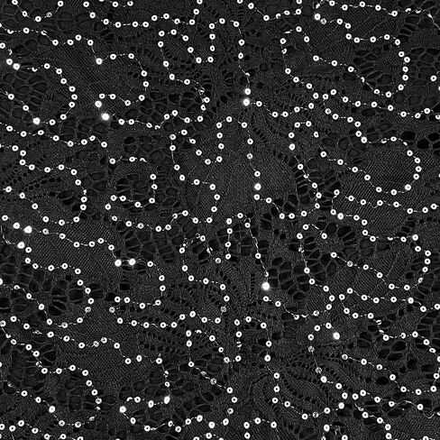 Brittany Black Women's Scoop Neck Embellished Overlay Knit Top Poncho in Kuwait