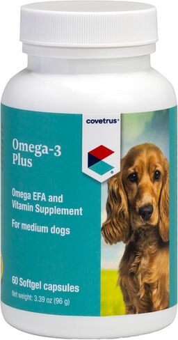 Omega-3 and Vitamin Supplement Softgel Capsules Large Dog, 60-80 lbs 60 ct in Saudi Arabia