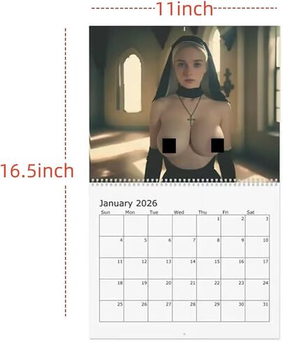 Big Boobs Calender 2026 - Sexy Women Calendars, Calendar 2026 Funny BIG BOOBS Wall Calendar 12 Monthly Planner Office and Home Decor Wall Art Gag Gift in Saudi Arabia