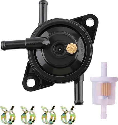 49040-0770 FR691V Fuel Pump Compatible with Kawasaki 49040-7008 for FS FR FX Series FS651V FS481V FR541V FS691V FS730V FR600V FS541V FR730V FR651V FS600V with Fuel Filter Clamps in Kuwait