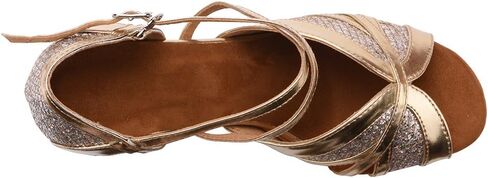 حذاء Akuna النسائي للرقص اللاتيني حذاء رقص السالسا للسيدات بكعب 2.3 سم in Kuwait