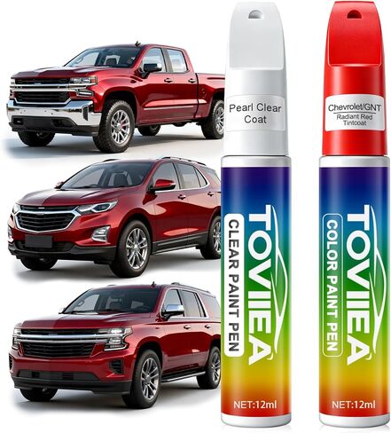 Sterling Gray Metallic(GXD/WA130H) Touch Up Paint Compatible with Chevrolet,2-In-1 Car Scratch Remover Pen,Car Paint Scratch Repair Kit for Scratches,Chips & Nicks,2-PCS SET in Kuwait