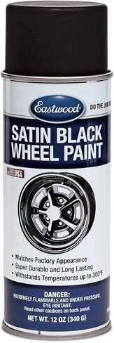 Eastwood Chip Resistant Touch Up Satin OEM Black Wheel Spray Paint Aerosol 12 oz in Saudi Arabia