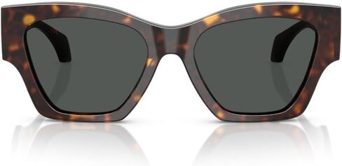 Versace Woman Sunglasses Dark Havana Frame, Dark Grey Lenses, 53MM in Saudi Arabia