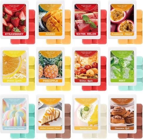 SCENTORINI Wax Melts Wax Cubes, White Sage Wax Melts Strong Scent, Soy Scented Wax Melts for Wax Warmer Valentines Day Gifts Decor, 2 x 2.5 oz in Kuwait