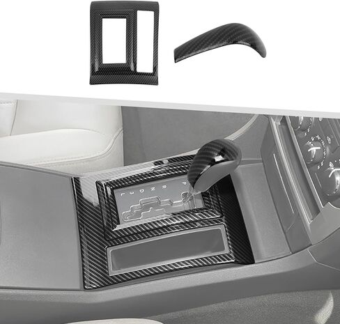 Jimen Fit for Dodge Charger/Chrysler 300C 2004-2010, 2PCS Gear Shift Panel & Shifter Knob Cover Trim in Saudi Arabia
