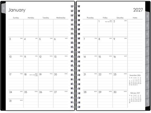 Blue Sky 2027 Weekly and Monthly Planner Calendar, Includes January 2027 - December 2027, 5" x 8", Flexible Cover, Wirebound, Laminated Tabs, Enterprise in Saudi Arabia