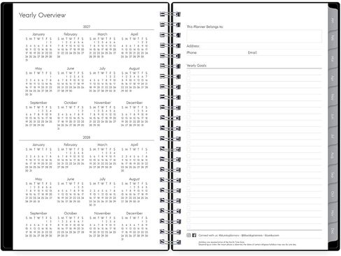 Blue Sky 2027 Weekly and Monthly Planner Calendar, Includes January 2027 - December 2027, 5" x 8", Flexible Cover, Wirebound, Laminated Tabs, Enterprise in Saudi Arabia