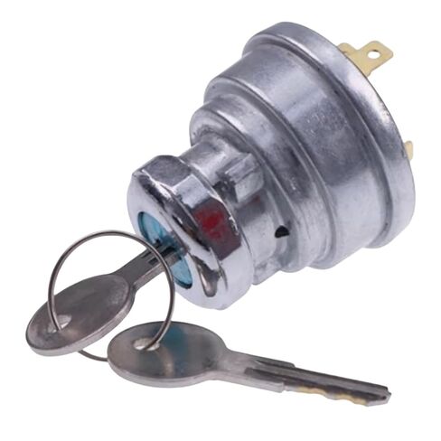 HMY AT21880 Ignition Starter Switch with 4 Connection Termials 2 Keys Replacement for John Deere Tractor 1020 1520 1620 2020 2030 450 570 480A 400 440 300 350 380 540 480, Model 1 in Saudi Arabia