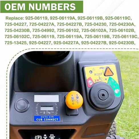 925-06119c وحدة مفتاح إشعال لنماذج Cub Cadet XT1 XT2 LTX/Troy-Bilt/MTD الحرفي | مفتاح تشغيل شبل كاديت يستبدل 725-04227 | 7 محطات | مع 2 مفتاح in Kuwait