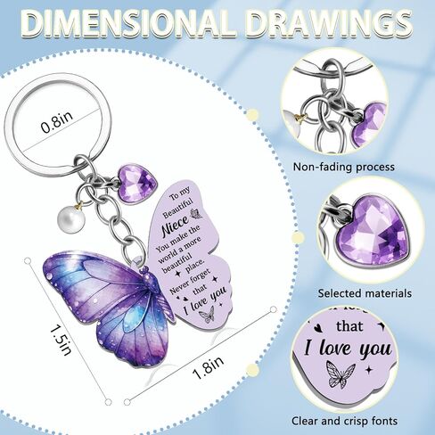 Niece Gifts from Auntie Butterfly Gifts for Nieces from Aunt Unique Niece Birthday Gift Perfect Birthday Graduate Presents Butterfly Gift for Teen Girls in Kuwait