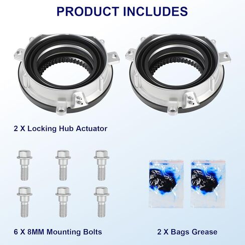 ZNB 2PCS HL1Z-3C247-A 4WD Auto Locking Hub Actuator Compatible with Ford F150 2015-2020 Expedition 2016-2020 Lincoln Navigator 2016-2020, 4Wheel Drive 4x4 Locking Actuator Replace GL1Z-3C247-A in Kuwait