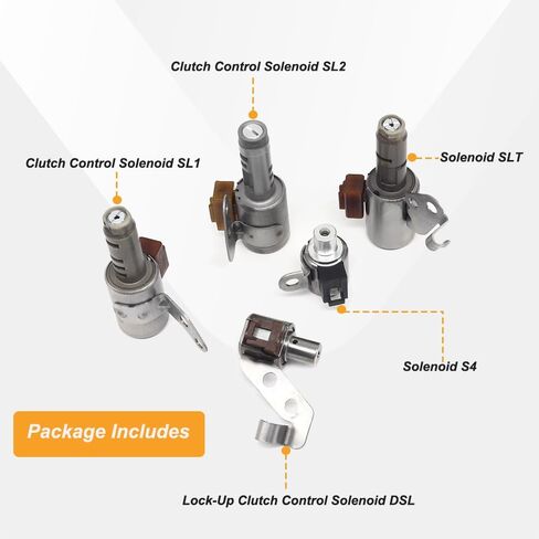 U140E F140E U140 U241 U240E مجموعة الملف اللولبي ناقل الحركة، متوافق مع Toyota Camry 2000-2004، RAV4 2001-2007، Solara 2002-2005، Highlander 2001-2007، Lexus ES300/RX300 وScion tC (5 قطع) in Kuwait