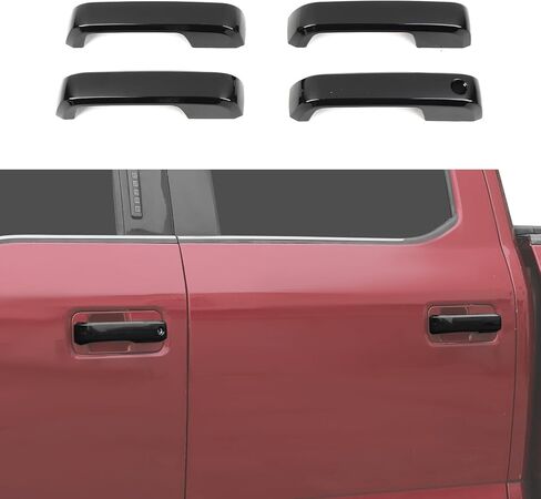 Exterior Door Handle Cover for Ford F150 2015-2020,Auto Outside Door Handle Covers Decor Trim,Exterior Accessories in Saudi Arabia