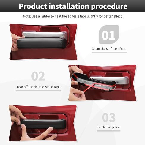 Exterior Door Handle Cover for Ford F150 2015-2020,Auto Outside Door Handle Covers Decor Trim,Exterior Accessories in Saudi Arabia